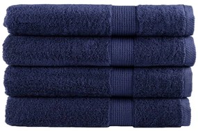 Asciugamani Per Sauna Solund 4 Pz Blu Navy 80x200cm 600gsm /