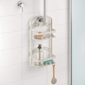 Mensola da bagno da appendere grigia in plastica – Metaltex