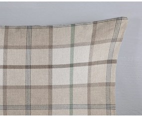 Set lenzuola letto una piazza e mezza in flanella tortora 140x220 cm Bernardus - Good Morning