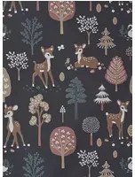 Majvillan Carta da parati Golden Woods - Deep Grey