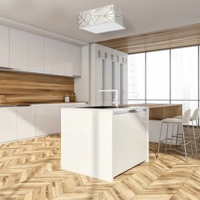 Plafoniera  ZIGGY 3xE27/60W/230V bianca/oro