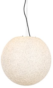 Lampada a sospensione da esterno moderna grigia 45 cm IP65 - Nura
