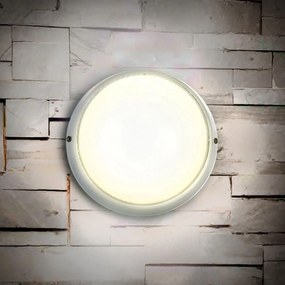 Plafoniera E27 IP54 Bianca Ø258mm Colore Bianco