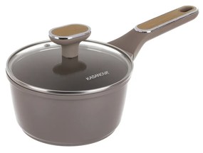 Casseruola antiaderente 16 cm Taupe con coperchio
