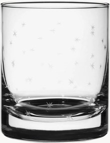 Set di 2 bicchieri da whisky in cristallo soffiato Stars