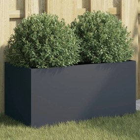 Fioriera Antracite 62x30x29 Cm İn Acciaio /