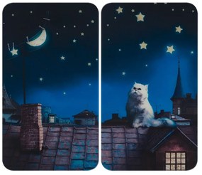 Set di 2 coperchi per fornelli in vetro temperato 30x52 cm - Maximex