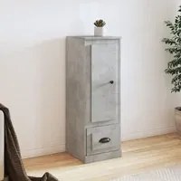 Credenza Grigio Cemento 36x35,5x103,5 cm in Legno Multistrato 816308