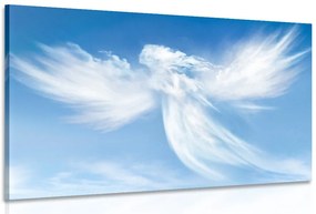 Quadro su tela – Figura d'angelo tra le nuvole
