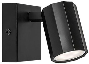 Rabalux 73023 - Faretto da parete ROGELIO 1xGU10/5W/230V nero
