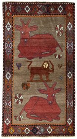 Gabbeh Tappeto persiano 200 x 110 Marrone (Iran) Annodato A Mano