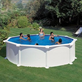 Piscina fuori terra rigida GRE Atlantis bianco H 1.32 x ⌀ 4.6 m
