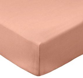Lenzuolo con angoli color terracotta in percalle di cotone 90x190 cm Cotton Percale – Bianca