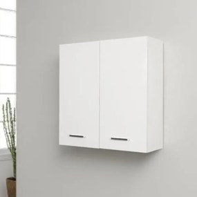Pensile doppio sospeso 68x22 Bianco Lucido