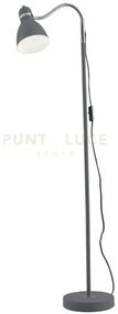 Piantana people grigia 1 luce attacco e27 34x13x142cm orientabile