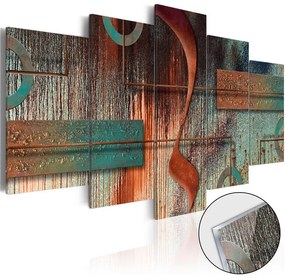 Quadri su vetro acrilico Melodia Astratta  Colore colorful, Dimensioni e Misure 100x50