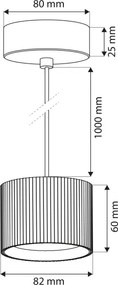 Brilagi - LED Lampadario a cavo STRIPY 1xGX53/15W/230V nero