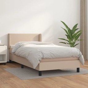 Giroletto A Molle Con Materasso Cappuccino 100x200cm Similpelle /
