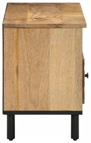 Mobile porta tv 100x33x46 cm in legno massello di mango
