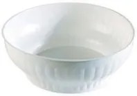 10pz insalatiera costolata in plastica bianca - ? cm.24 fer291422