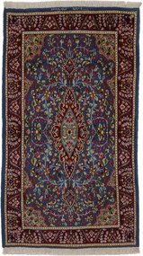 Kerman Tappeto 170x80 Blu (Iran) Annodato A Mano