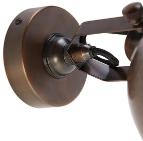 Applique da parete industriale bronzo con rame regolabile - Liko
