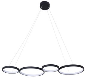 Lampadario LED a sospensione con filo FLAMENCO LED/42W/230V 4000K nero