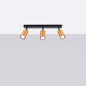 Sollux SL.1376 - Faretto WINX 3xGU10/10W/230V nero/rame