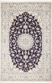 Nain Tappeto 300x200 Blu (Iran) Annodato A Mano