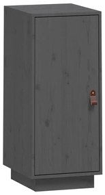 Credenza grigia 34x40x75 cm in legno massello di pino