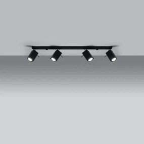 Plafoniera da Soffitto 4xGU10 MERIDA 4L Orientabile in Acciaio