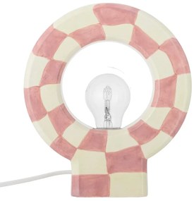 Lampada da tavolo rosa (altezza totale 23,5 cm) Vialini – Bloomingville
