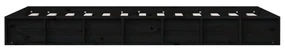 Giroletto nero 135x190 cm 4ft6 double in legno massello