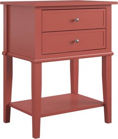 Comodino color mattone Franklin - Støraa