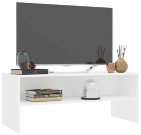 Mobile tv bianco 100x40x40 cm in truciolato
