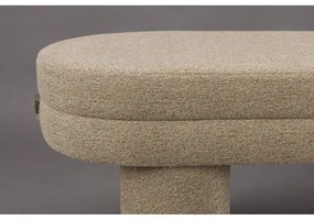 Panchina beige con rivestimento in bouclé Fern – Dutchbone