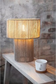 Lampada da tavolo in colore naturale con paralume in juta (altezza 38 cm) Soga - Markslöjd