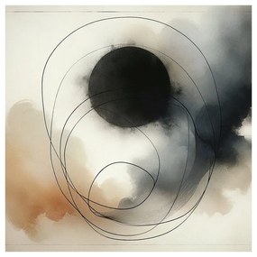 Quadro su tela – Linee geometriche e toni fumosi