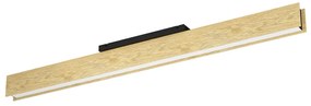 Plafoniera Moderna Anchorena-Z Legno Marrone Luce Led Integrato 35W