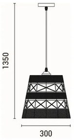 Lampadario a sospensione con filo 1xE27/15W/230V beige