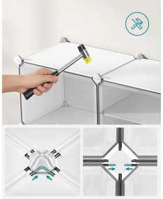 Scaffale modulare con scomparti BOXIFY bianco