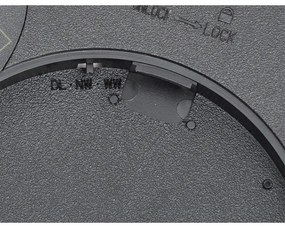 Fulgur s-42587-Plafoniera LED con sensore NOMY-S 24W/230V 3000/4000/6000K IP40 nero