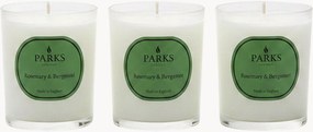 Set di 3 candele profumate fatte a mano Vintage Aromatherapy (rosmarino, bergamotto e lavanda)
