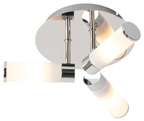 Plafoniera bagno moderna cromo 3 luci IP44 - Bath