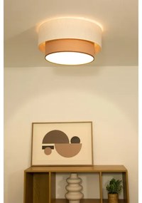 Plafoniera NATIA 1xE27/60W/230V bianco/marrone