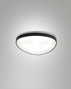 Quirk plafoniera led nera d.42cm  a led cct 2700k - 3200k - 4000k- ...