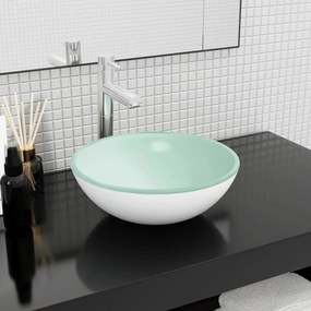 Lavandino İn Vetro Temperato 35x12 Cm Bianco /