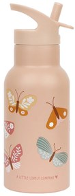 A Little Lovely Company - borraccia in acciaio inox, 350 ml - farfalle