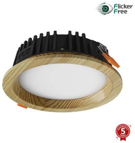APLED - Lampada LED RONDO WOODLINE LED/6W/230V 4000K diametro 15 cm pino legno solido
