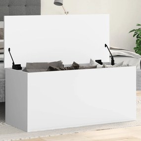 Contenitore Portaoggetti Bianco 100x42x46 Cm Legno Multistrato /